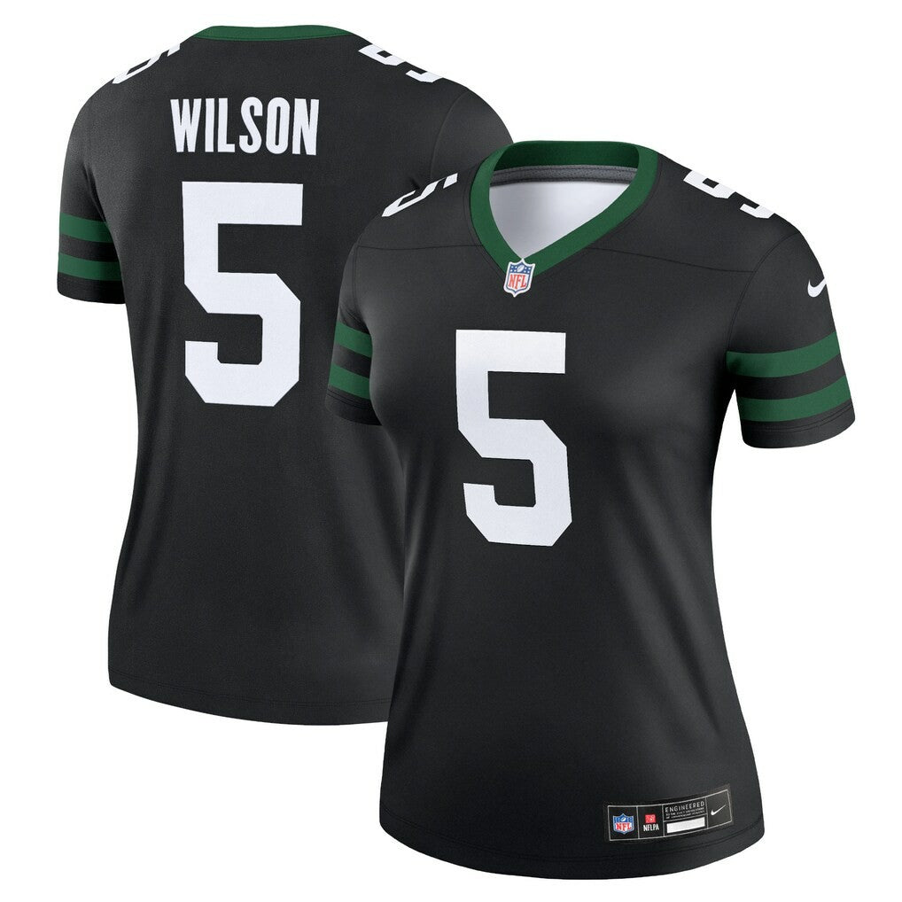 Garrett Wilson New York Jets Women's Alternate Legend Player Performance Top - Legacy Black | Nike discount