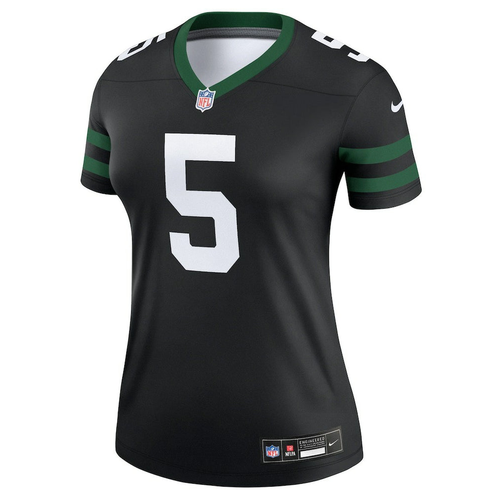 Garrett Wilson New York Jets Women's Alternate Legend Player Performance Top - Legacy Black | Nike discount
