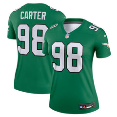 Jalen Carter Philadelphia Eagles Women's Alternate Legend Player Performance Top - Kelly Green | Nike sale