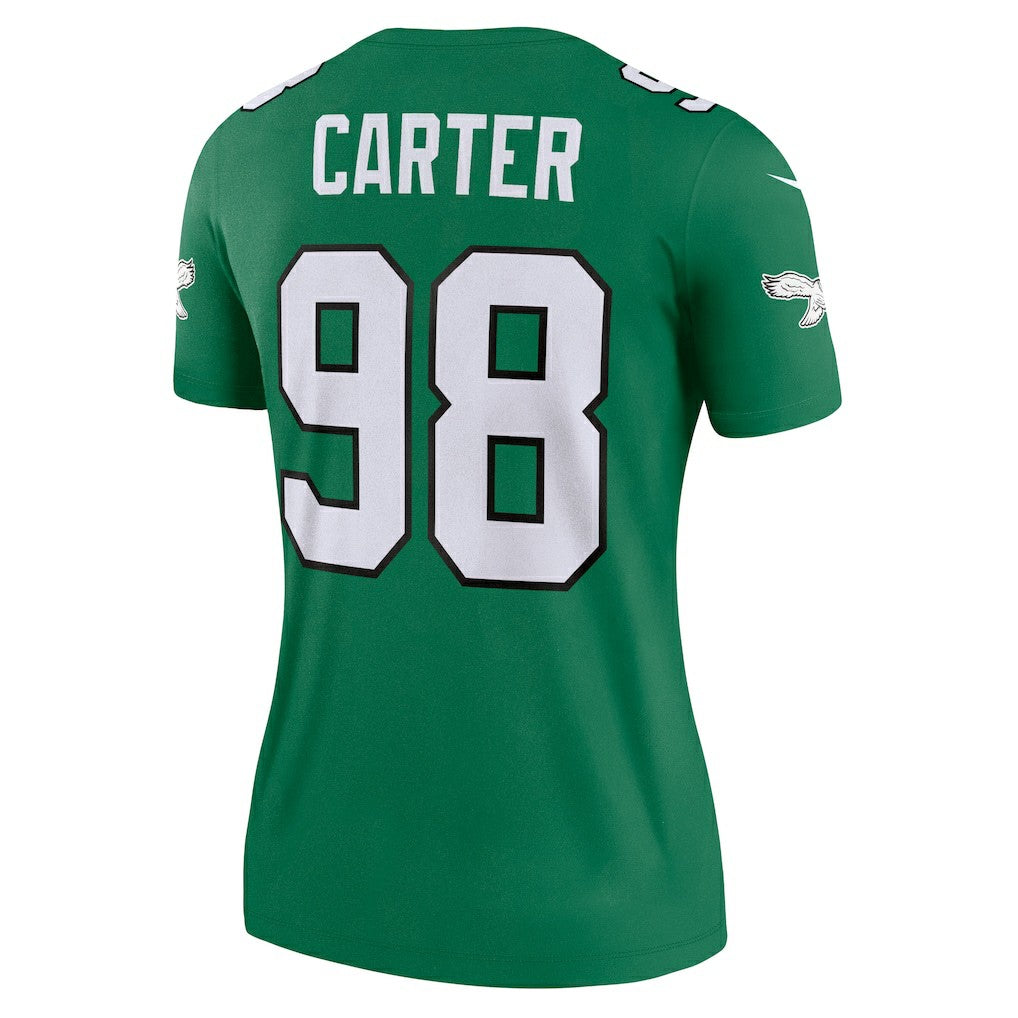 Jalen Carter Philadelphia Eagles Women's Alternate Legend Player Performance Top - Kelly Green | Nike sale