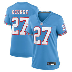 Eddie George Tennessee Titans Women's Oilers Throwback Retired Player Game Jersey - Light Blue | Nike on sale