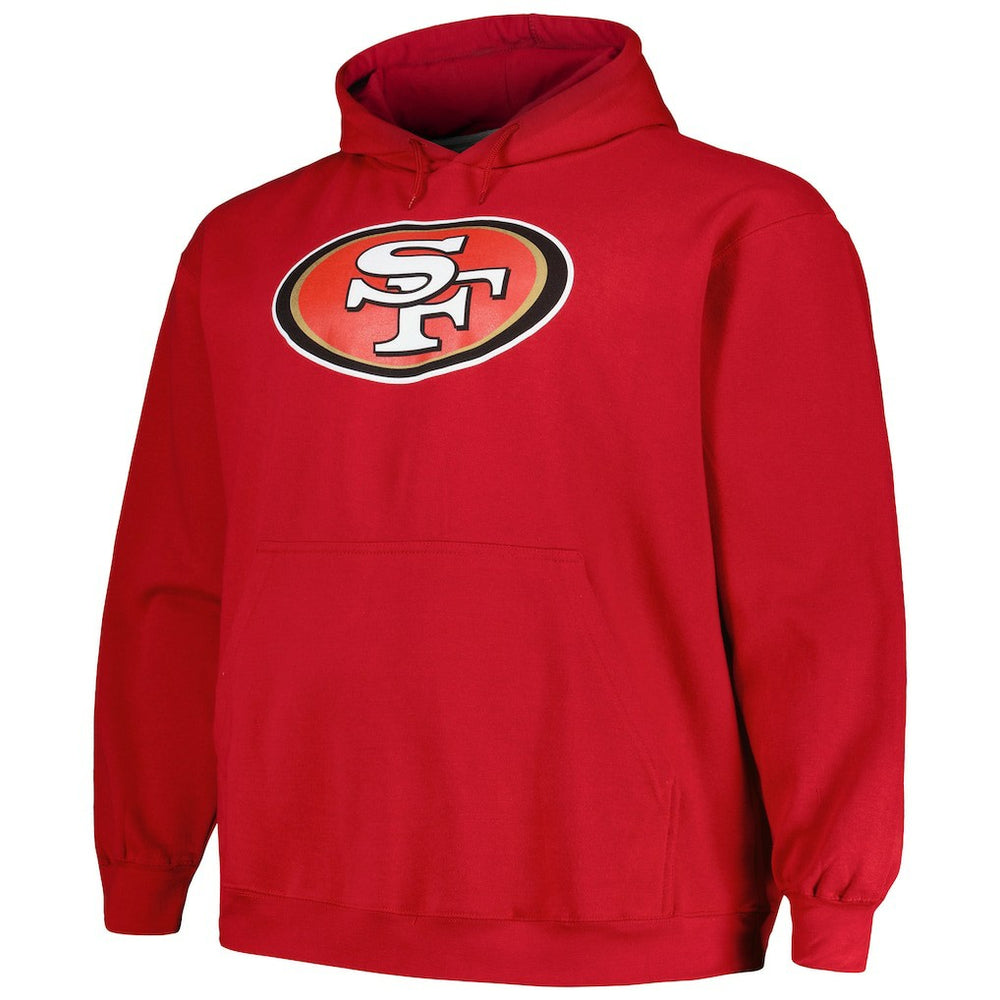 Christian McCaffrey San Francisco 49ers Big & Tall Fleece Name & Number Pullover Hoodie - Scarlet online