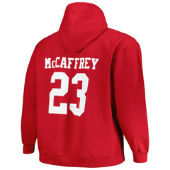 Christian McCaffrey San Francisco 49ers Big & Tall Fleece Name & Number Pullover Hoodie - Scarlet online