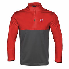 Cincinnati Reds Levelwear Pursue Insignia 2.0 Quarter-Zip Pullover Top - Red/Charcoal