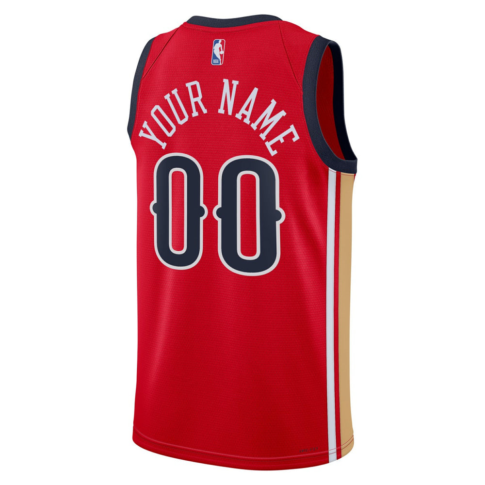New Orleans Pelicans Jordan Brand Unisex Swingman Custom Jersey - Red - Statement Edition discount
