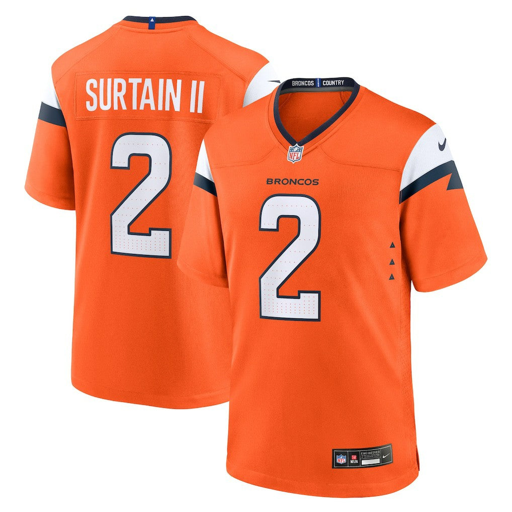 Patrick Surtain II Denver Broncos Mile High Collection Game Jersey - Orange | Nike outlet