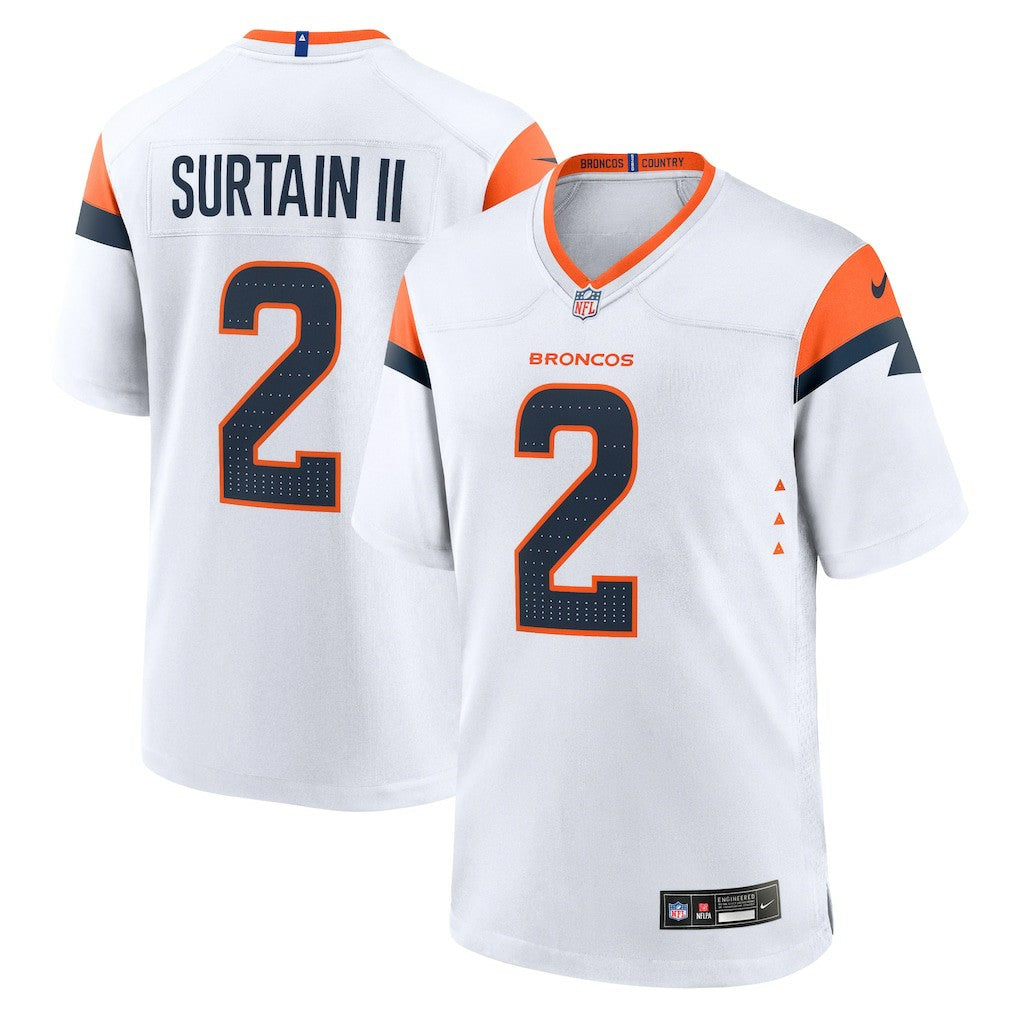 Patrick Surtain II Denver Broncos Mile High Collection Game Jersey - White | Nike for sale
