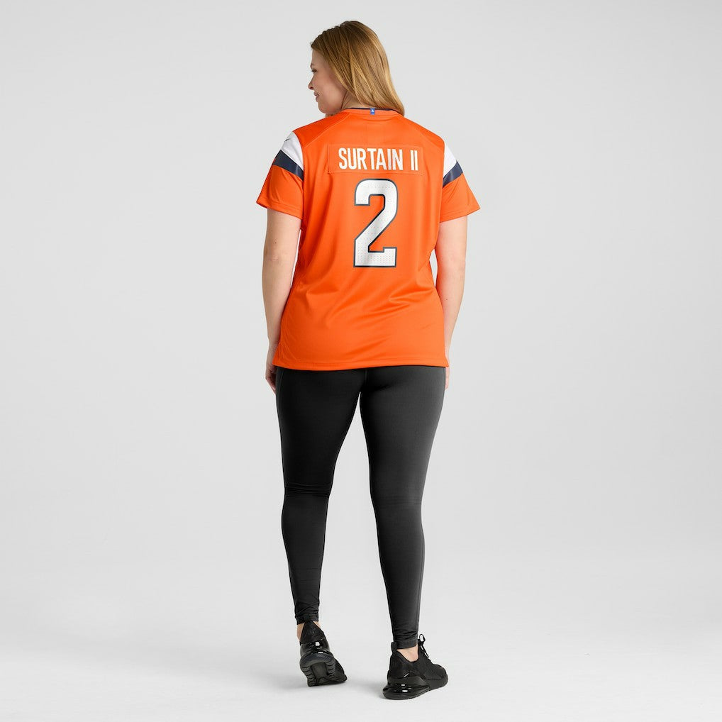 Patrick Surtain II Denver Broncos Women's Mile High Collection Game Jersey - Orange | Nike sale