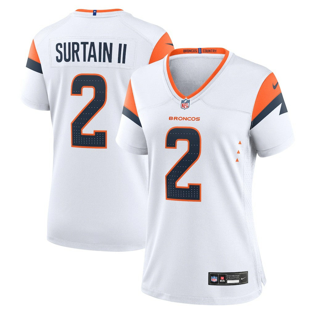 Patrick Surtain II Denver Broncos Women's Mile High Collection Game Jersey - White | Nike cheap
