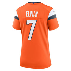 John Elway Denver Broncos Women's Mile High Collection Retired Player Game Jersey - Orange | Nike outlet