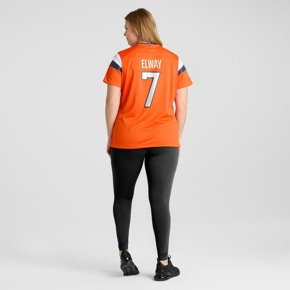John Elway Denver Broncos Women's Mile High Collection Retired Player Game Jersey - Orange | Nike outlet