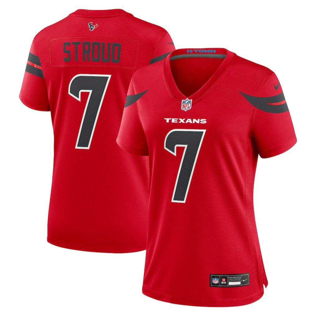 C.J. Stroud Houston Texans Women's Alternate Game Jersey - Red | Nike for sale