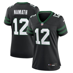 Joe Namath New York Jets Women's Retired Player Alternate Game Jersey - Legacy Black | Nike cheap