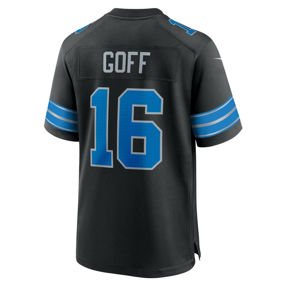 Jared Goff Detroit Lions 2nd Alternate Game Jersey - Black | Nike cheap