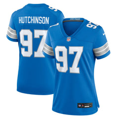 Aidan Hutchinson Detroit Lions Women's Game Jersey - Blue | Nike on sale