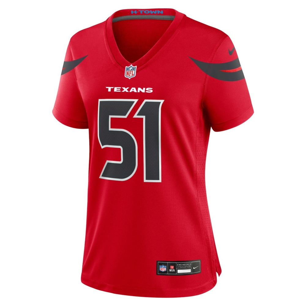 Will Anderson Jr. Houston Texans Women's Alternate Game Jersey - Red | Nike for sale