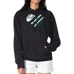 Philadelphia Eagles G-III 4Her by Carl Banks Women's Heart Graphic Fleece Pullover Hoodie - Black sale