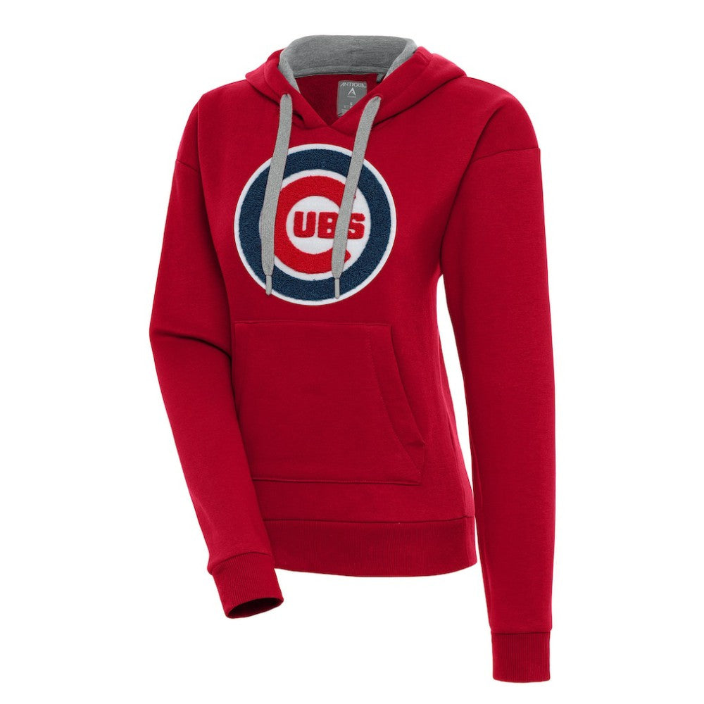 Chicago Cubs Antigua Women's Victory Pullover Hoodie - Red