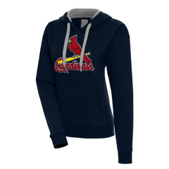 St. Louis Cardinals Antigua Women's Victory Pullover Hoodie - Navy
