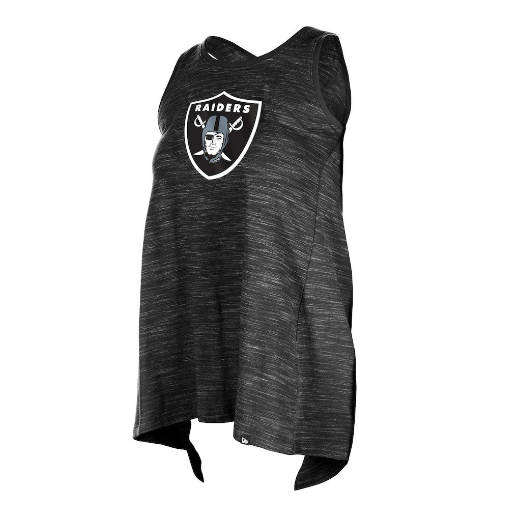 Las Vegas Raiders New Era Women's Plus Size Space Dye Active Tank Top - Black on sale