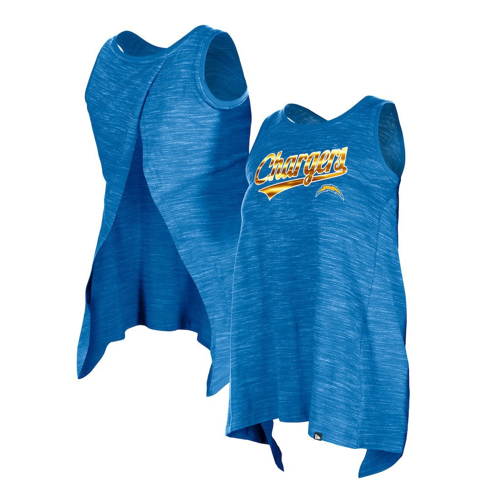 Los Angeles Chargers New Era Women's Space Dye Active Tank Top - Powder Blue sale