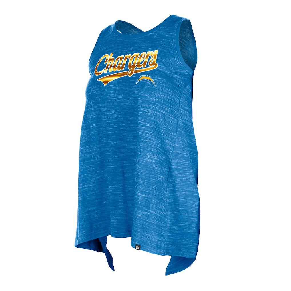 Los Angeles Chargers New Era Women's Space Dye Active Tank Top - Powder Blue sale