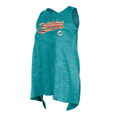 Miami Dolphins New Era Women's Space Dye Active Tank Top - Aqua sale
