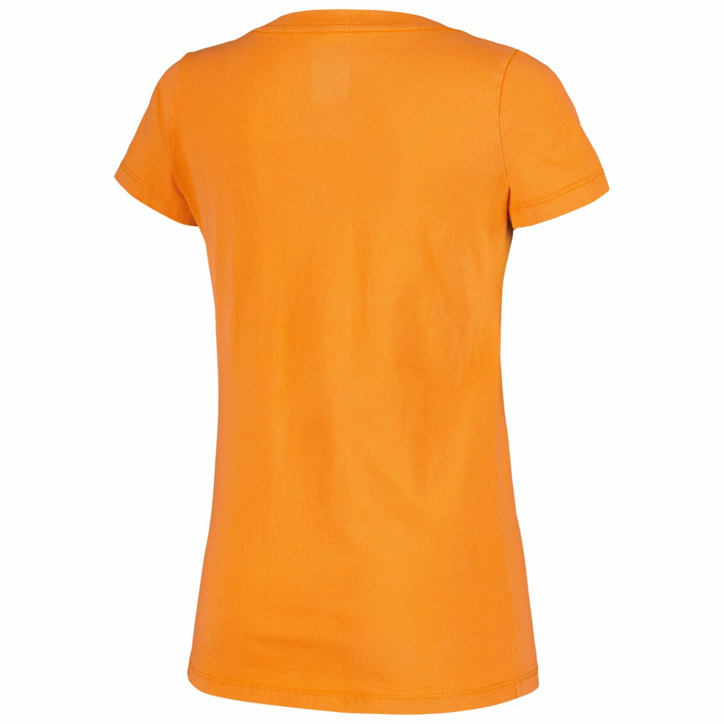 Cincinnati Bengals New Era Women's Enzyme Wash Low V-Neck T-Shirt - Orange sale