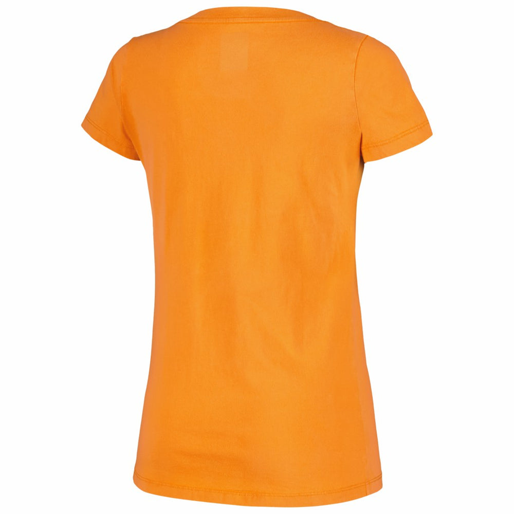 Cincinnati Bengals New Era Women's Enzyme Wash Low V-Neck T-Shirt - Orange sale