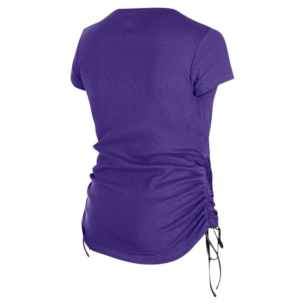 Baltimore Ravens New Era Women's Ruched Side T-Shirt - Purple online