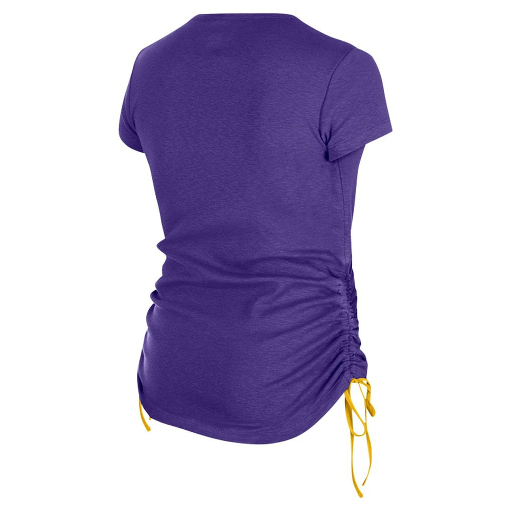 Minnesota Vikings New Era Women's Ruched Side T-Shirt - Purple outlet