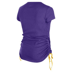 Minnesota Vikings New Era Women's Ruched Side T-Shirt - Purple outlet