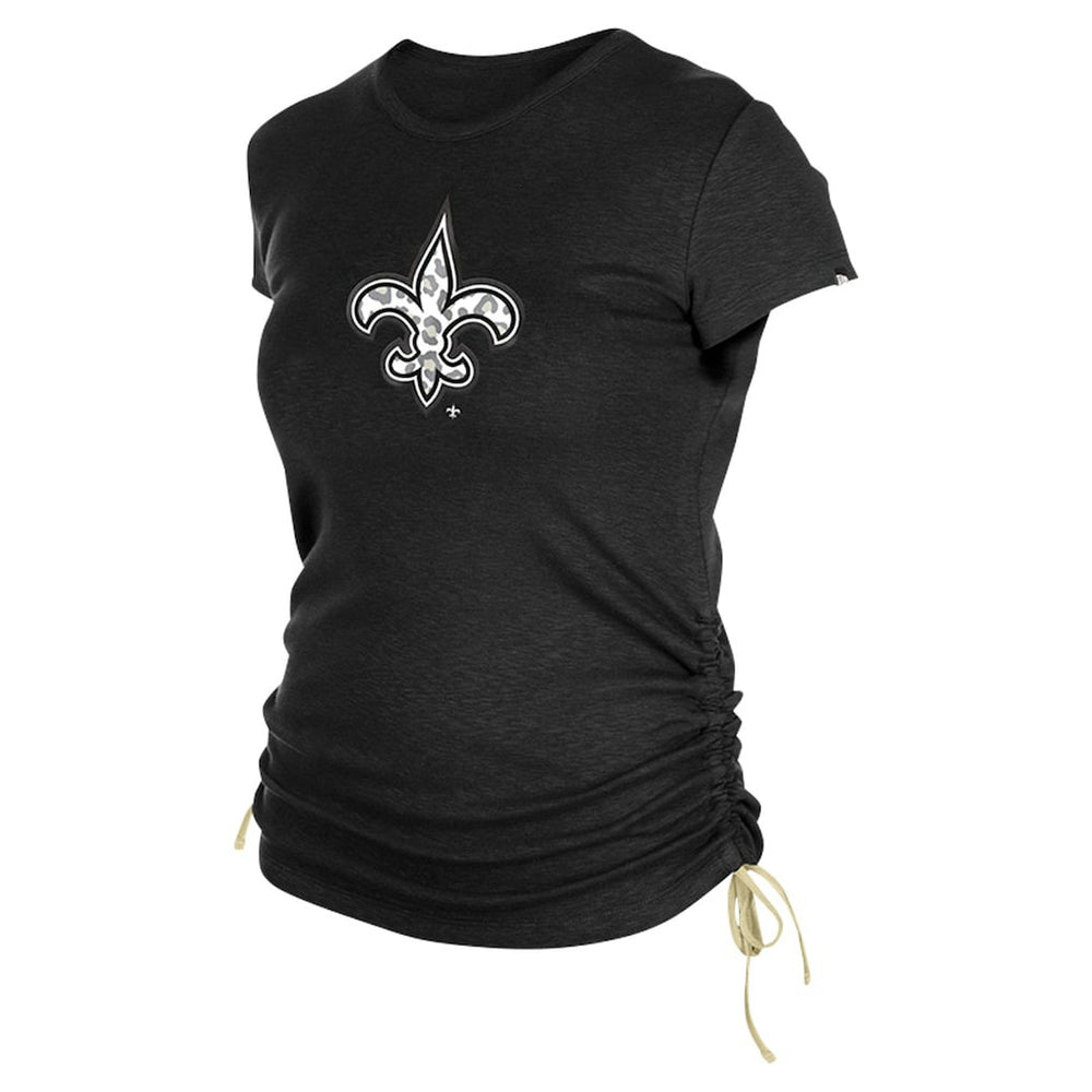 New Orleans Saints New Era Women's Ruched Side T-Shirt - Black online