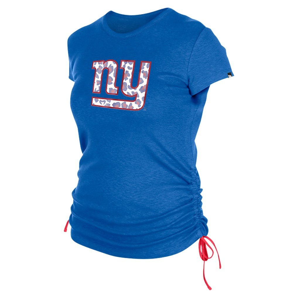 New York Giants New Era Women's Ruched Side T-Shirt - Royal outlet