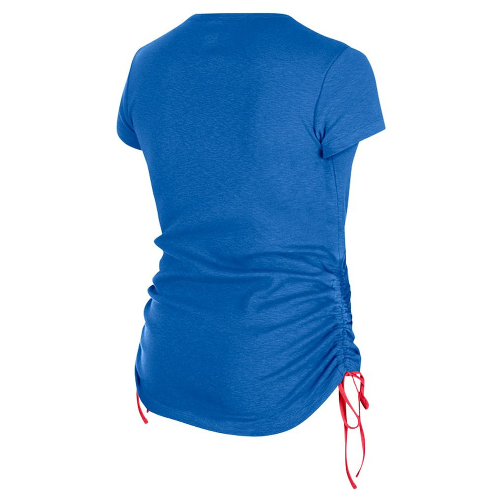 New York Giants New Era Women's Ruched Side T-Shirt - Royal outlet