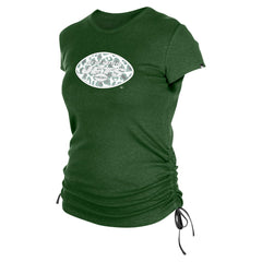 New York Jets New Era Women's Ruched Side T-Shirt - Green sale