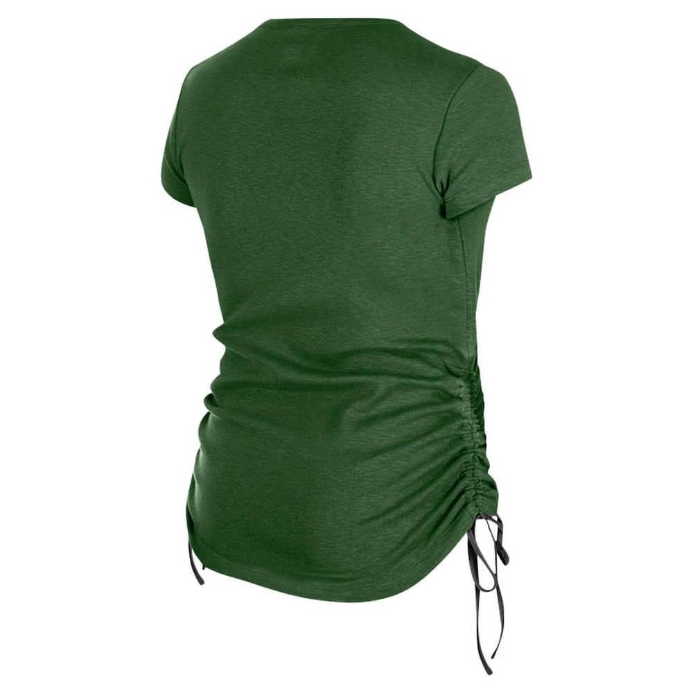 New York Jets New Era Women's Ruched Side T-Shirt - Green sale