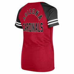 Arizona Cardinals New Era Women's Lace-Up Raglan T-Shirt - Cardinal discount