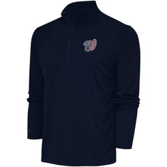 Washington Nationals Antigua Patriotic Tribute Quarter-Zip Pullover Top - Navy