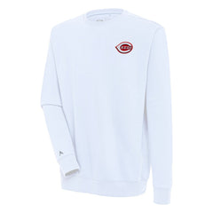 Cincinnati Reds Antigua Victory Pullover Sweatshirt - White