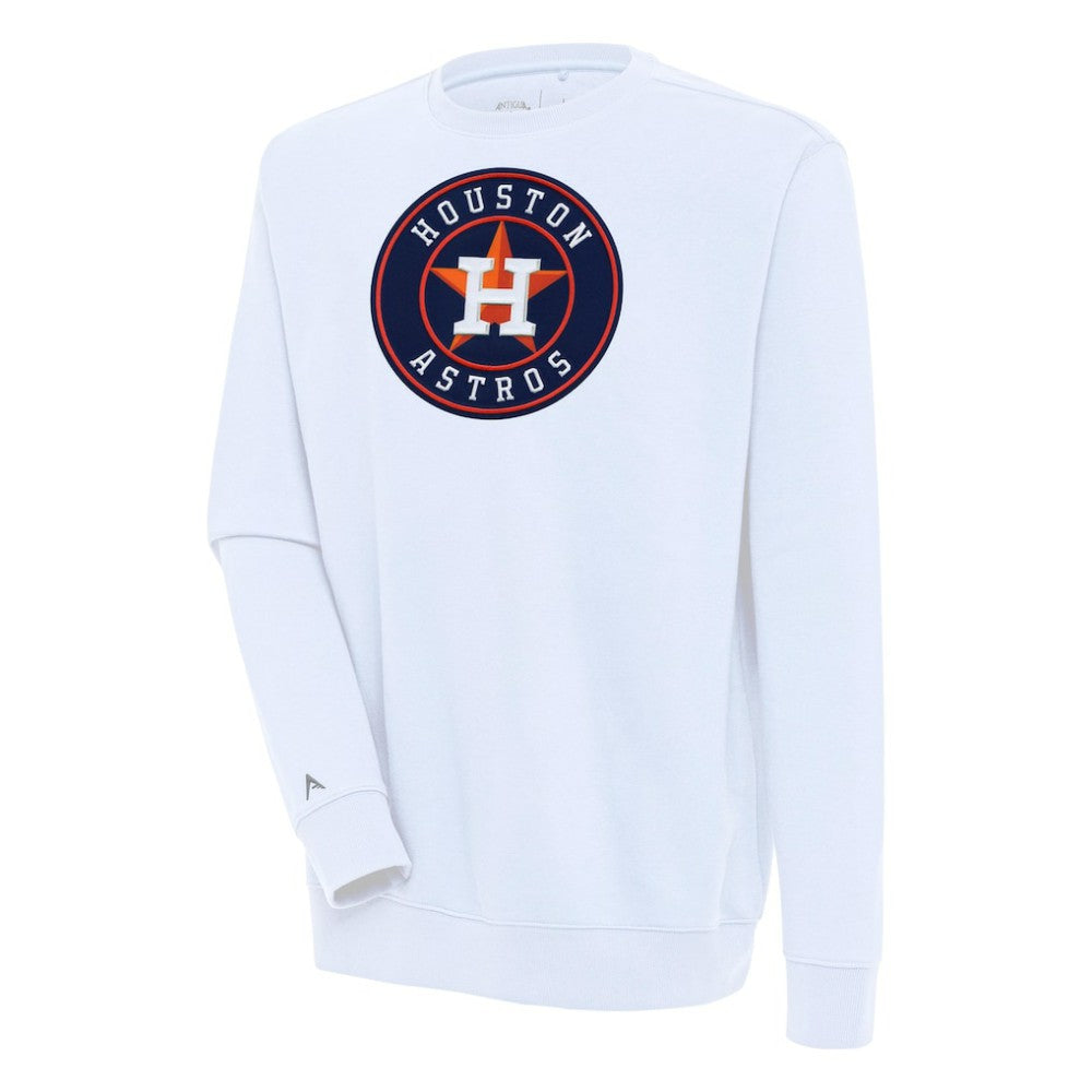 Houston Astros Antigua Victory Pullover Sweatshirt - White