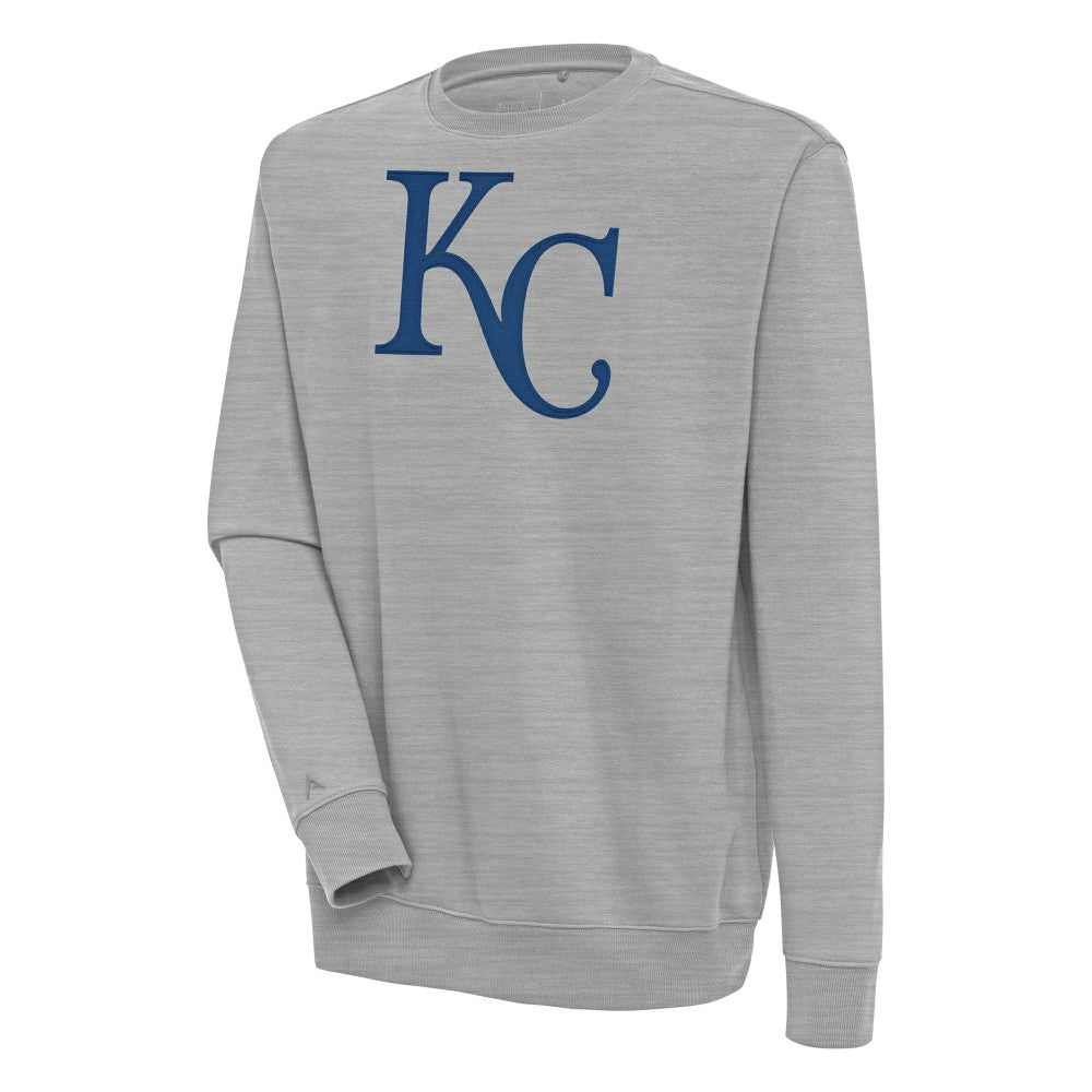 Kansas City Royals Antigua Victory Pullover Sweatshirt - Heather Gray