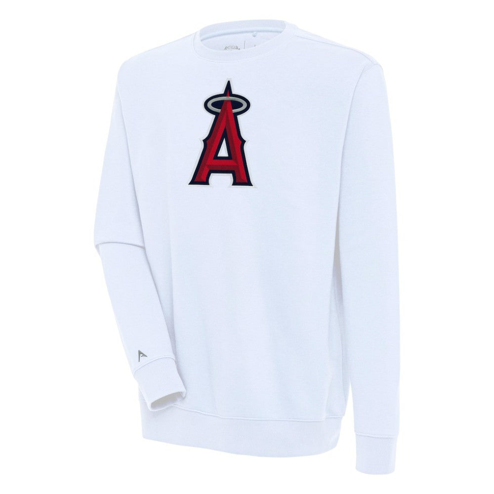 Los Angeles Angels Antigua Victory Pullover Sweatshirt - White