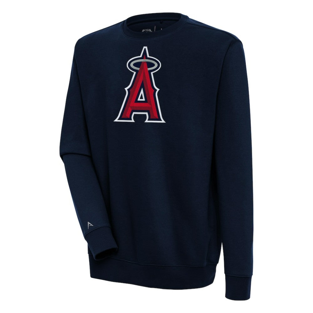 Los Angeles Angels Antigua Victory Pullover Sweatshirt - Navy