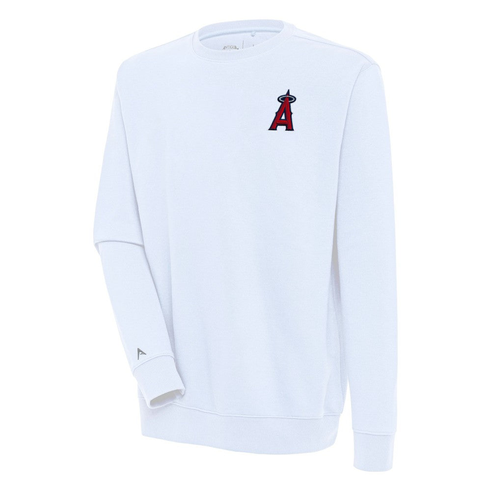 Los Angeles Angels Antigua Victory Pullover Sweatshirt - White