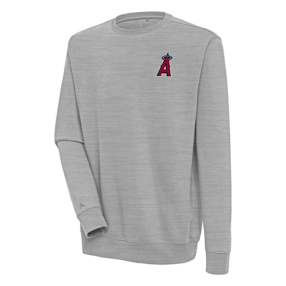 Los Angeles Angels Antigua Victory Pullover Sweatshirt - Heather Gray