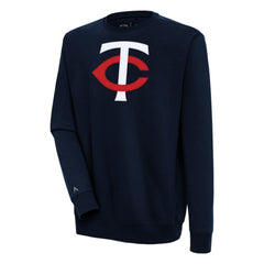 Minnesota Twins Antigua Victory Pullover Sweatshirt - Navy