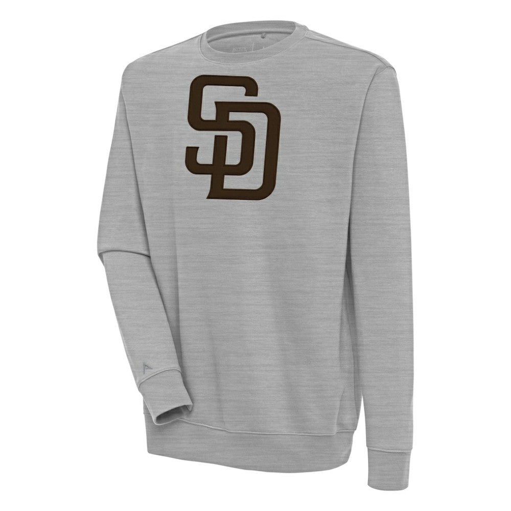 San Diego Padres Antigua Victory Pullover Sweatshirt - Heather Gray
