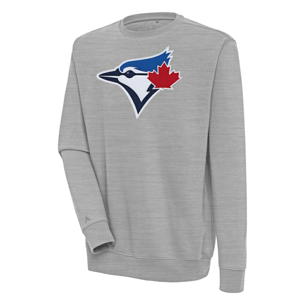 Toronto Blue Jays Antigua Victory Pullover Sweatshirt - Heather Gray