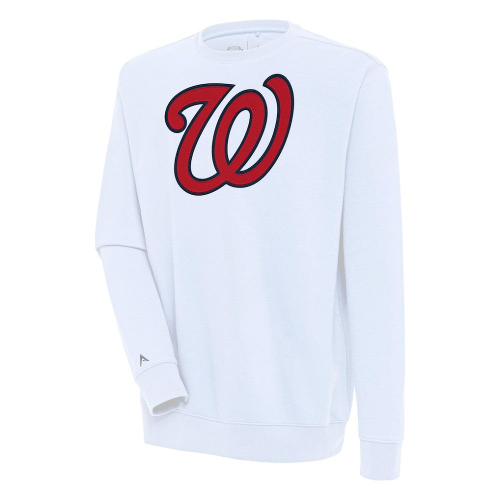 Washington Nationals Antigua Victory Pullover Sweatshirt - White